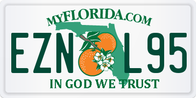 FL license plate EZNL95