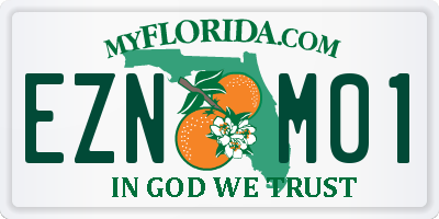 FL license plate EZNM01