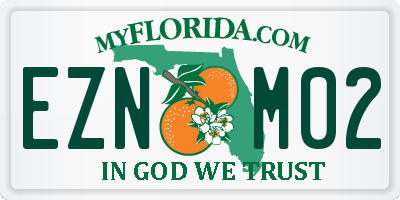 FL license plate EZNM02