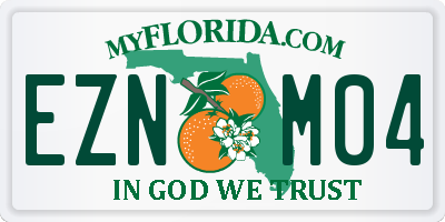 FL license plate EZNM04