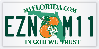 FL license plate EZNM11