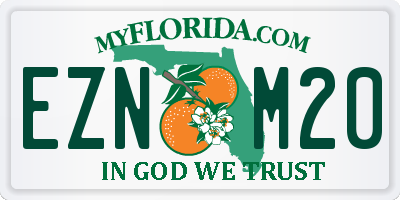 FL license plate EZNM20