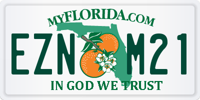 FL license plate EZNM21