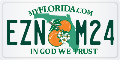 FL license plate EZNM24