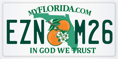 FL license plate EZNM26