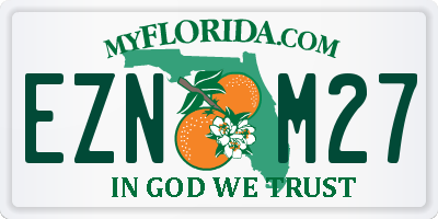 FL license plate EZNM27