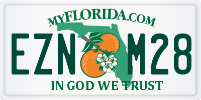 FL license plate EZNM28