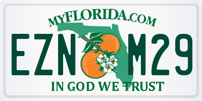 FL license plate EZNM29