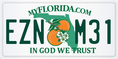 FL license plate EZNM31