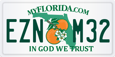 FL license plate EZNM32