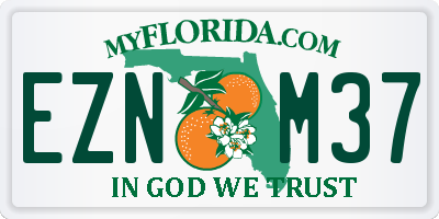 FL license plate EZNM37