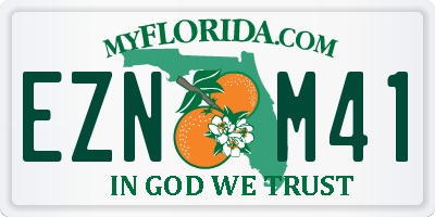 FL license plate EZNM41