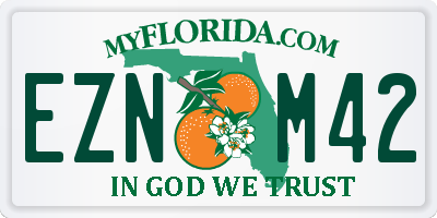 FL license plate EZNM42