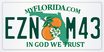 FL license plate EZNM43