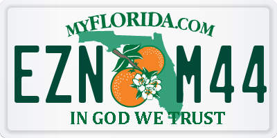 FL license plate EZNM44