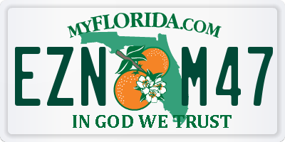 FL license plate EZNM47