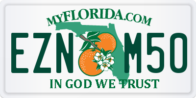 FL license plate EZNM50