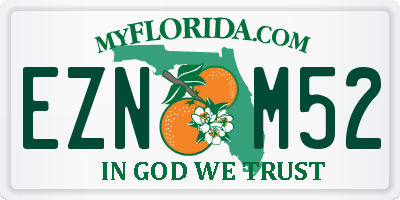 FL license plate EZNM52