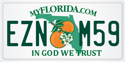 FL license plate EZNM59