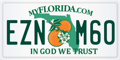 FL license plate EZNM60