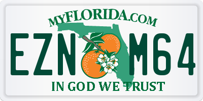 FL license plate EZNM64