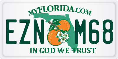 FL license plate EZNM68