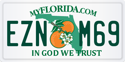 FL license plate EZNM69