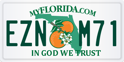 FL license plate EZNM71