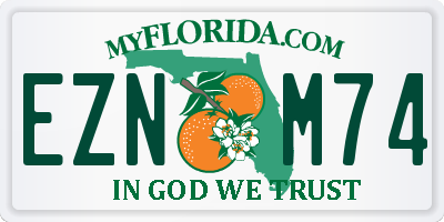 FL license plate EZNM74