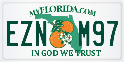 FL license plate EZNM97