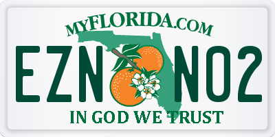 FL license plate EZNN02