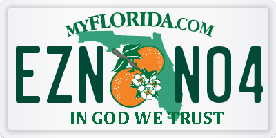 FL license plate EZNN04