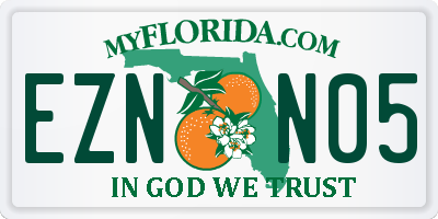 FL license plate EZNN05