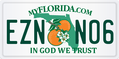 FL license plate EZNN06