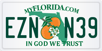 FL license plate EZNN39