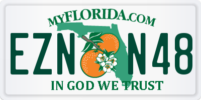 FL license plate EZNN48