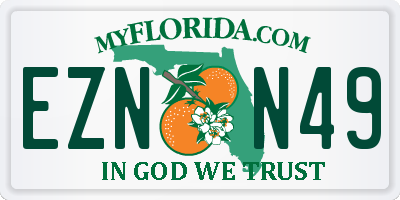 FL license plate EZNN49