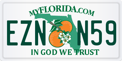 FL license plate EZNN59