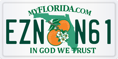 FL license plate EZNN61