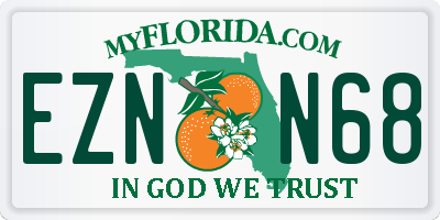 FL license plate EZNN68