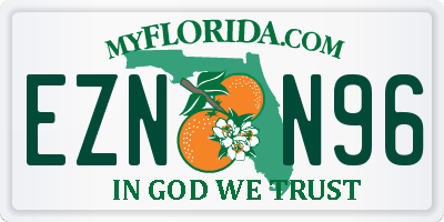 FL license plate EZNN96