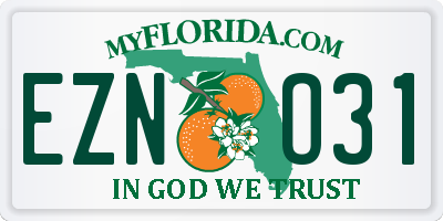 FL license plate EZNO31