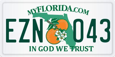 FL license plate EZNO43