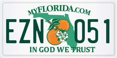 FL license plate EZNO51