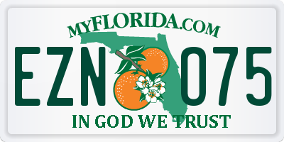 FL license plate EZNO75