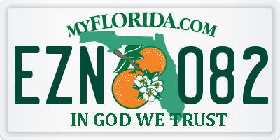 FL license plate EZNO82