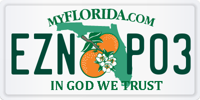 FL license plate EZNP03