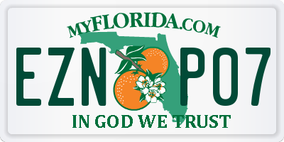 FL license plate EZNP07