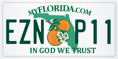 FL license plate EZNP11