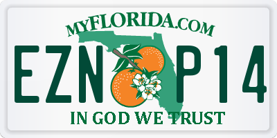 FL license plate EZNP14